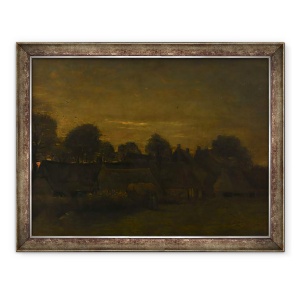 Tablou inramat - Vincent van Gogh - Fermele Village in Twilight, 70 x 90 cm
