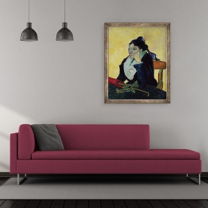 Tablou inramat - Vincent van Gogh - LArlesienne, 50 x 60 cm - Img 2