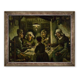 Tablou inramat - Vincent van Gogh - Mancatorii de cartofi, 70 x 90 cm