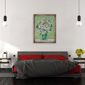 Tablou inramat - Vincent van Gogh - O vaza de trandafiri, 70 x 90 cm - Img 3