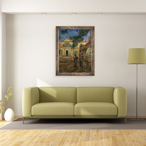 Tablou inramat - Vincent van Gogh - Spitalul St. Paul, St. Remy, 70 x 90 cm - Img 2