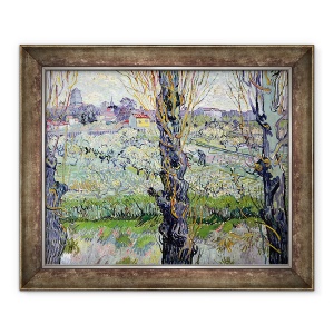 Tablou inramat - Vincent van Gogh - Vedere spre Arles, 50 x 60 cm