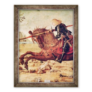 Tablou inramat - Vittore Carpaccio - Detaliu de Sf. George uciderea dragonului, 60 x 80 cm