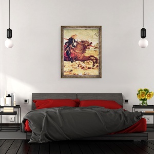 Tablou inramat - Vittore Carpaccio - Detaliu de Sf. George uciderea dragonului, 70 x 90 cm - Img 3