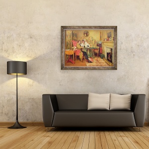Tablou inramat - Walter Dendy Sadler - Un vizitator atent, 60 x 80 cm - Img 3