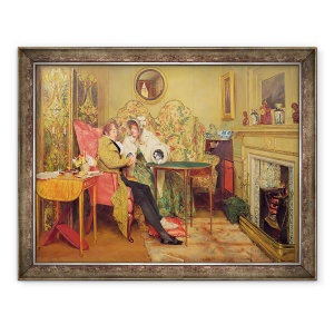 Tablou inramat - Walter Dendy Sadler - Un vizitator atent, 70 x 90 cm