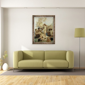 Tablou inramat - William-Adolphe Bouguereau - Nasterea lui Venus, 70 x 90 cm - Img 2