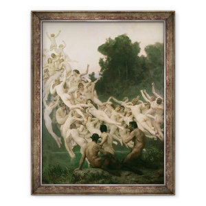 Tablou inramat - William-Adolphe Bouguereau - Oread-urile, 60 x 80 cm