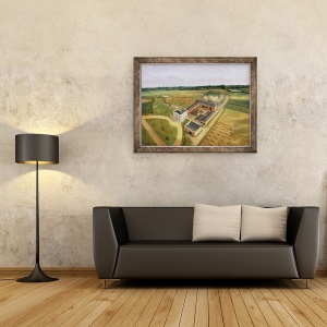 Tablou inramat - William Brown - Tiptree Hall si Ferma, Essex, 70 x 90 cm - Img 2