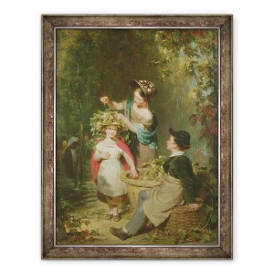 Tablou inramat - William Frederick Witherington - Ghirlanda Hop, 70 x 90 cm