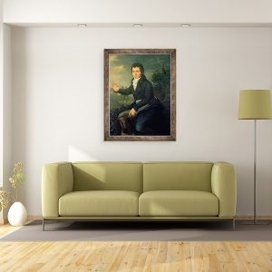 Tablou inramat - Willibrord Joseph Mahler - Ludvig van Beethoven 1770-1827, 70 x 90 cm - Img 2