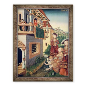 Tablou inramat - Wolfgang Krodel - David si Batseba, 60 x 80 cm