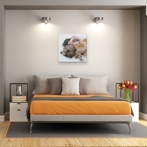 Tablou canvas - 0, Portret, Animale, Urs, Femeie, 90 x 90 cm - Img 3