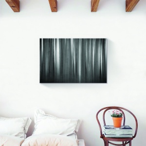 Tablou decorativ abstract alb-negru pe canvas 80x120 cm