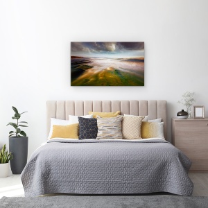 Tablou canvas - Abstractizare Pe Litoral, Peisaj Marin, Spania, Mare, 50 x 80 cm - Img 3
