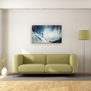 Tablou canvas - Acasa In Flaine, Franta, Schi, Iarna, 50 x 80 cm - Img 2