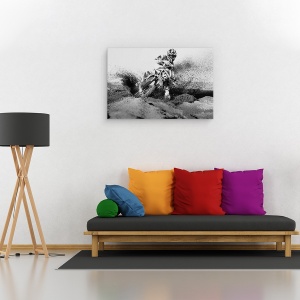 Tablou canvas - Actiune, Calaret, Actiune, Motocros, Romania, Alb-Negru, 60 x 90 cm - Img 2