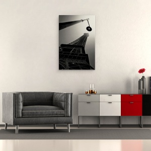 Tablou canvas - Adversari, Turnul Eiffel, Turn, Cadru, Metal, 40 x 60 cm - Img 2