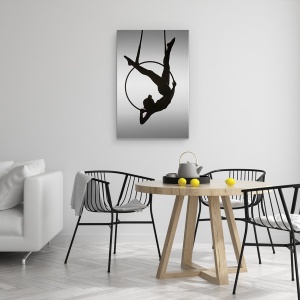 Tablou canvas - Aerialistul, Aeriana, Preformanta, Danseaza, Cerc, 40 x 60 cm - Img 4