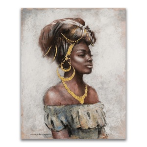 Tablou Canvas - Afro, Figurativ, Modern, 40 x 50 cm