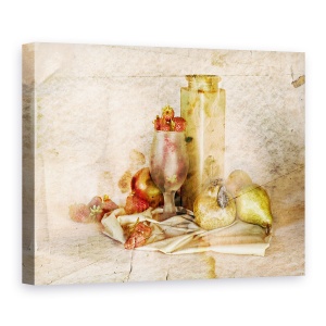 Tablou Canvas - Amintiri Dulci, Natura Moarta, Bucatarie, Sticla, Fructe, Sticla, 75 x 100 cm