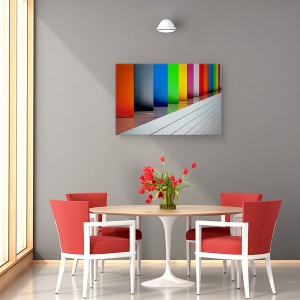 Tablou canvas - Atat De Multa Culoare, Arhitectura, Abstract, Curcubeu, 40 x 60 cm - Img 4