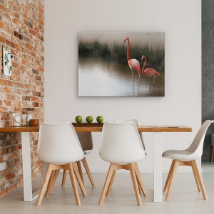 Tablou Canvas - Atat De Zen, Pereche, Flamingo, 75 x 100 cm - Img 4