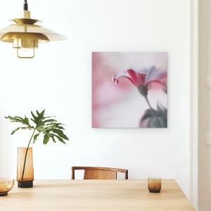 Tablou canvas - Atingere Invizibila, Perla, Picatura, Floare, 90 x 90 cm - Img 4
