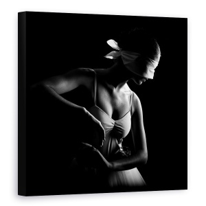 Tablou canvas - Balerina, Balet, Balerina, Danseaza, Dansand, Dansatoare, 90 x 90 cm