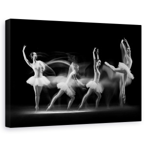 Tablou canvas - Balerine, Kota, Tua, Indonezia, Alb-Negru, Danseaza, 40 x 60 cm
