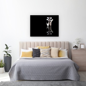Tablou canvas - Balet, Pantofi, Balerina, Danseaza, 60 x 80 cm - Img 3
