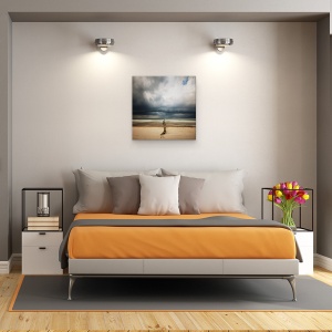 Tablou canvas - Baltic, Litoral, Furtuna, Plaja, Peisaj, 90 x 90 cm - Img 3