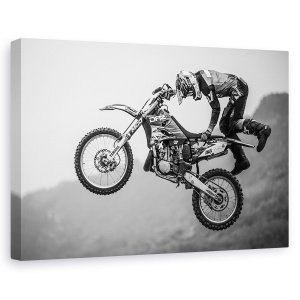 Tablou canvas - Batalia Transcendentei, Actiune, Pozeaza, Truc, Bicicleta, 80 x 120 cm