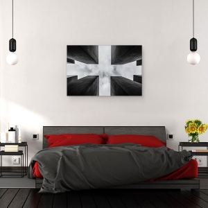 Tablou canvas - C R O S, Memorial, Ucis, Berlin, Germania, Blocuri, 40 x 60 cm - Img 3