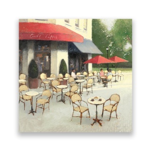 Tablou Canvas - Cafe, Strada, Terasa, 60 x 60 cm