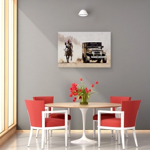 Tablou canvas - Cai Putere, Bromo, Indonezia, Om, Plimbare, Calaret, 60 x 90 cm - Img 4