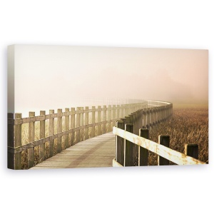 Tablou canvas - Calea Devine Mai Luminoasa, Danemarca, Iutlanda, Lemn, Pod, 50 x 100 cm