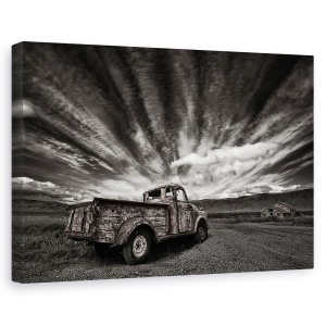 Tablou canvas - Camion Vechi , Camion, Masina, Automobil, Ruginit, Abandonat, 60 x 90 cm