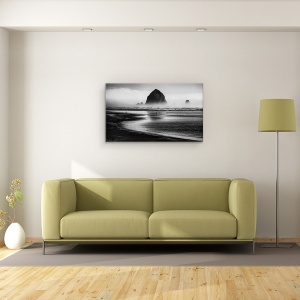 Tablou canvas - Cannon Beach, Plaja, Ocean, Lumina, Stanca, Oregon, 50 x 80 cm - Img 2