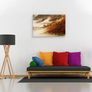 Tablou canvas - Ceata De Noiembrie, Peisaj, Toamna, Atmosfera, 40 x 60 cm - Img 2