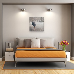 Tablou canvas - Cel Din Paris, Vremea, Luvru, Strada, Muzeu, 90 x 90 cm - Img 3