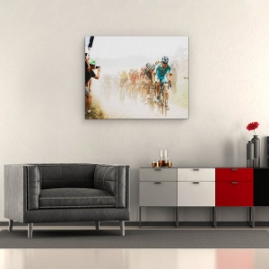 Tablou canvas - Ciclism In Praf, Ciclism, Tour De France, Ciclist, Sport, Sport, 60 x 75 cm - Img 2