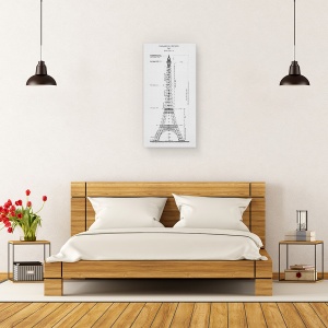 Tablou canvas - Cladire, Turnul Eiffel, Planul, 50 x 100 cm - Img 3
