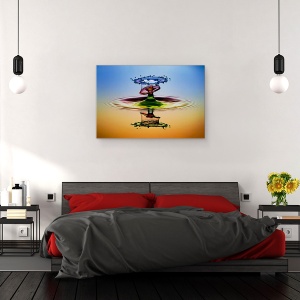 Tablou canvas - CMYK, Macro, Strop, Ton, Natura Moarta, Apa, 60 x 90 cm - Img 3