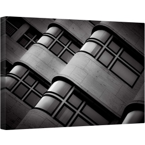 Tablou canvas - Coaja, Arhitectura, Fatada, Alb-Negru, Coaja, Berlin, Germania, 80 x 120 cm