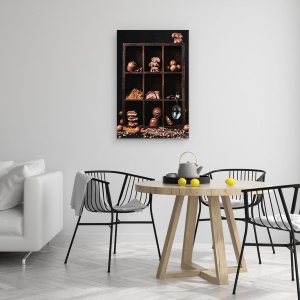 Tablou canvas - Colectia De Ciocolata, Natura Moarta, Raft, Cutie, 60 x 90 cm - Img 4