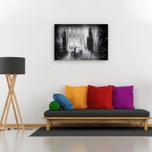 Tablou canvas - Craciun In Oras, Ninge, Pom De Craciun, 60 x 90 cm - Img 2