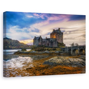 Tablou canvas - Culori Halloween, Castel, Vechi, Istorie, Pod, 80 x 120 cm