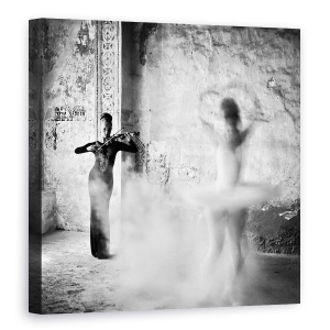 Tablou canvas - Danseaza, Danseaza, Dansand, Dansatoare, Oameni, Alb-Negru, 60 x 60 cm