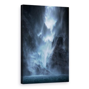 Tablou canvas - Dansul Apei, Peisaj, Cascada, Cadere, Apa, Piscina, 60 x 90 cm